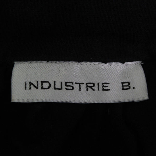 Industrie B Sz M Black Multi Embroidered Side Pockets Cotton Blend Knit Dress