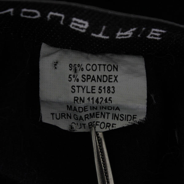 Industrie B Sz M Black Multi Embroidered Side Pockets Cotton Blend Knit Dress