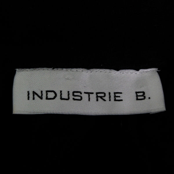 Industrie B Sz M Black Multi Embroidered Side Pockets Cotton Blend Knit Dress