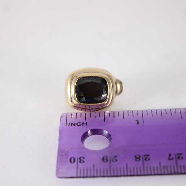JM Earrings 3/4 inch Clip On Garnet Heavy Earrings