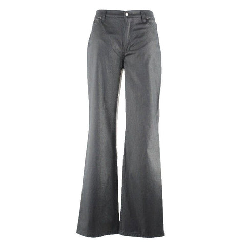 V Christina 10 x 32" Black Gold Shimmer Cotton Nylon Viscose Spandex Pant