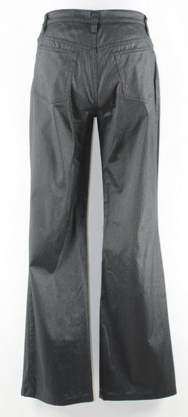 V Christina 10 x 32" Black Gold Shimmer Cotton Nylon Viscose Spandex Pant