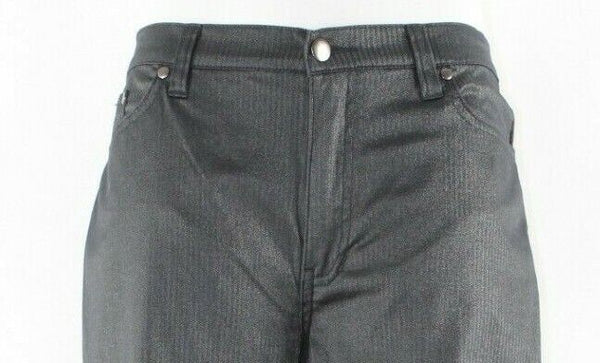 V Christina 10 x 32" Black Gold Shimmer Cotton Nylon Viscose Spandex Pant