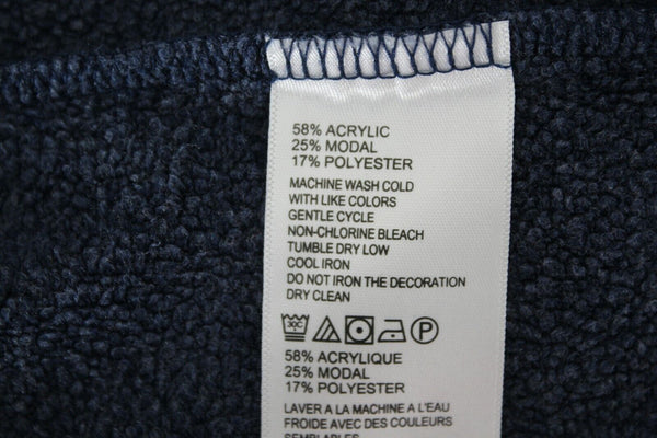 Tommy Bahama Sz S Blue Partial Zip Pullover Acrylic Modal Poly Knit Shirt