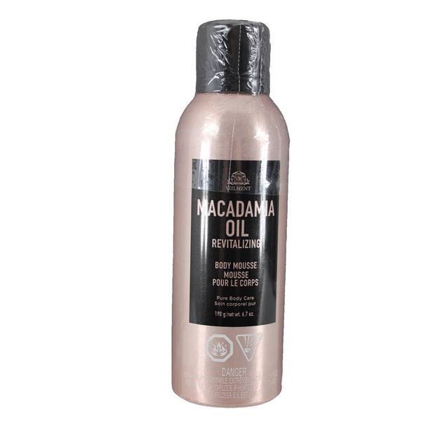 Veilment Macadamia Oil NEW SEALED Revitalizing 190g / 6.7oz Body Mousse