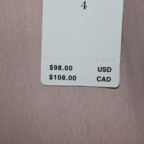 Anthropologie Top NEW $98 Sz 4 Pink Sequin Ruffle Peplum 100% Polyester Top