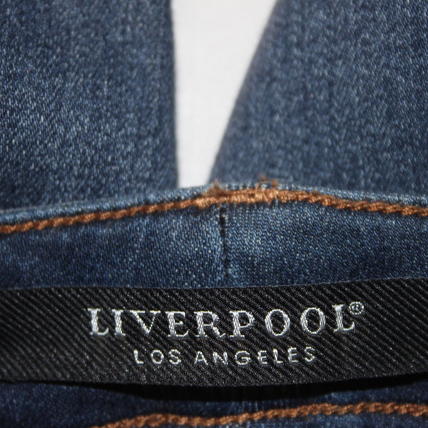Liverpool Jeans The Skinny Sz 2/26 x 30 Blue Denim Ankle Skinny Poly Elastane