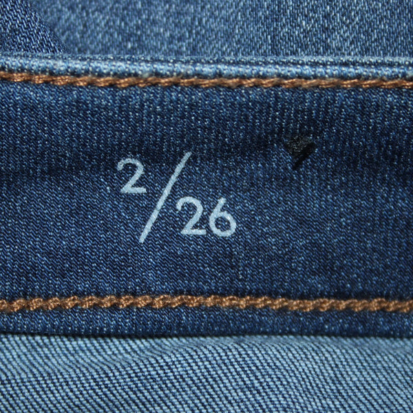 Liverpool Jeans The Skinny Sz 2/26 x 30 Blue Denim Ankle Skinny Poly Elastane