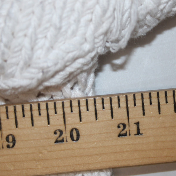 Cavia Sweater Sz M White Multi Color Over Sized Open Knit Fringe Yarn Sweater