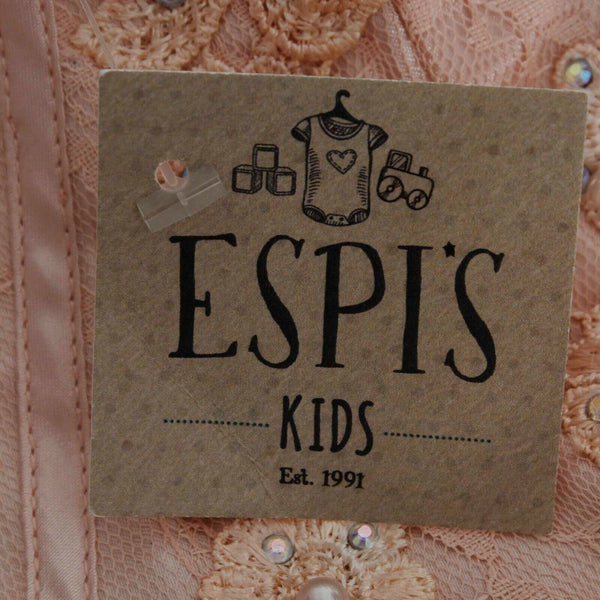 Bliss NEW $90 Sz 14 Girls Pink Rhinestones Tulle Lined 100% Poly Halter Dress