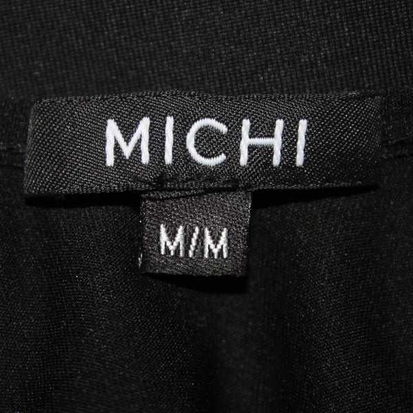 Michi AW Top Sz M Black Racerback Mesh Sides Sleeveless Nylon Spandex AW Top