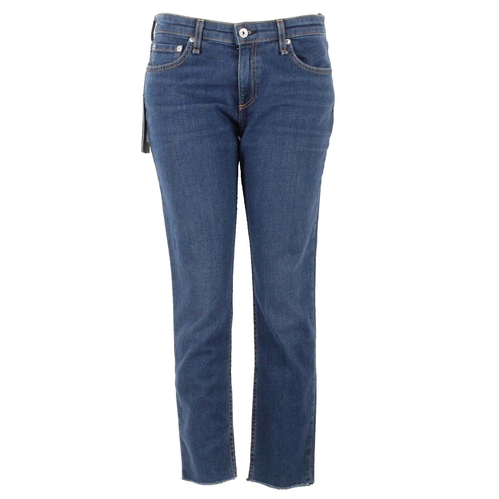 Rag & bone NEW $225 28 x 27 Blue Dre Low Slim Boyfriend Cotton Blend Jean
