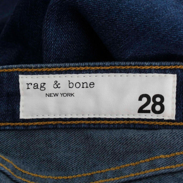 Rag & bone NEW $225 28 x 27 Blue Dre Low Slim Boyfriend Cotton Blend Jean