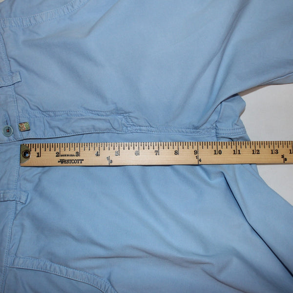 Robert Graham Shorts Sz 30 x 10 Light Blue Pockets Knee Length Cotton Shorts