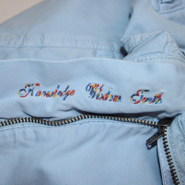 Robert Graham Shorts Sz 30 x 10 Light Blue Pockets Knee Length Cotton Shorts