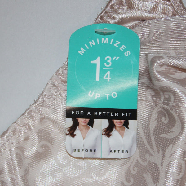 Bali Bra NEW $48 Minimizer Sz 40D Pink Wired Unpadded 100% Polyester Bra