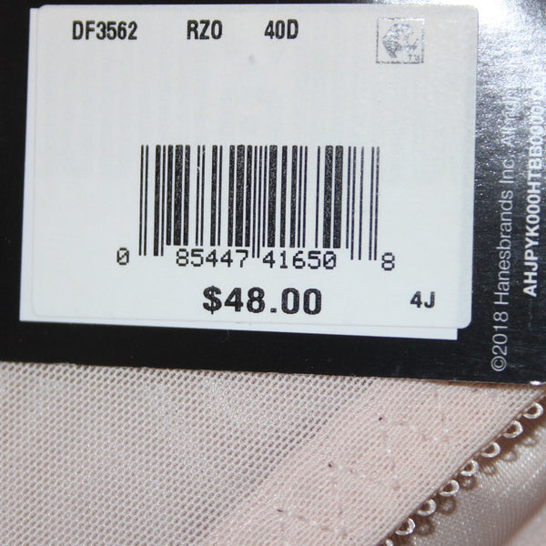 Bali Bra NEW $48 Minimizer Sz 40D Pink Wired Unpadded 100% Polyester Bra