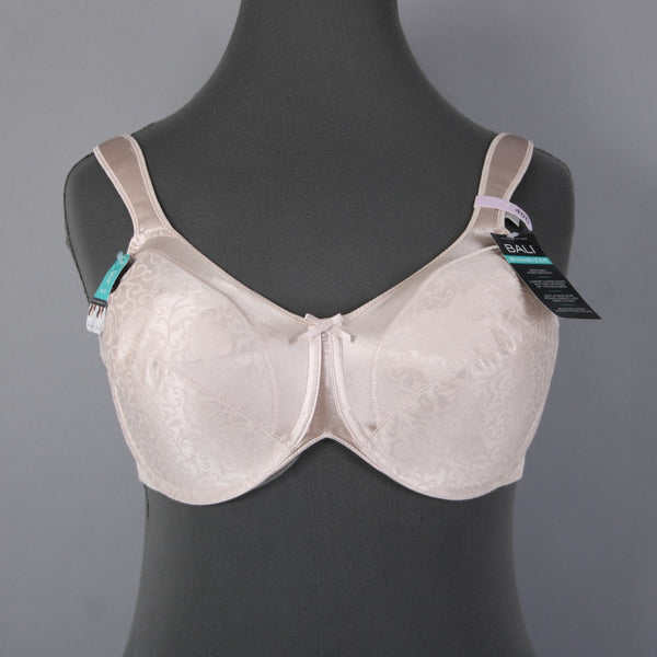 Bali Bra NEW $48 Minimizer Sz 40D Pink Wired Unpadded 100% Polyester Bra