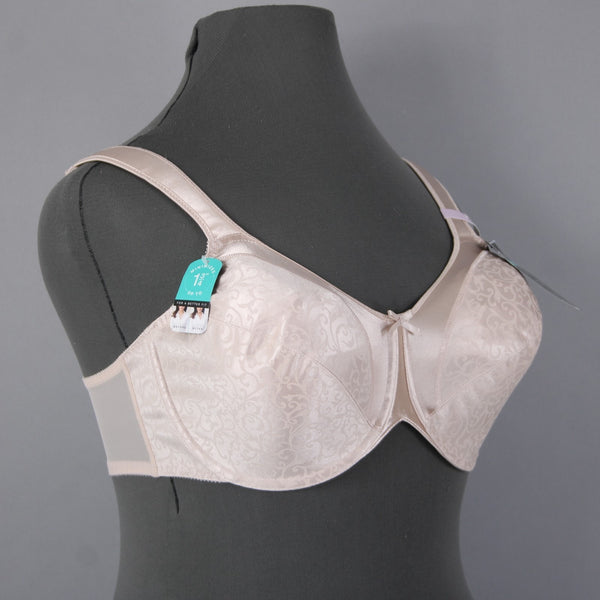 Bali Bra NEW $48 Minimizer Sz 40D Pink Wired Unpadded 100% Polyester Bra