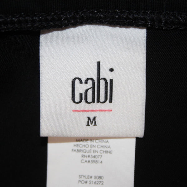 Cabi Pant Sz M x 29 Black Pull On Modal Cotton Spandex Skirted  Skort Pant
