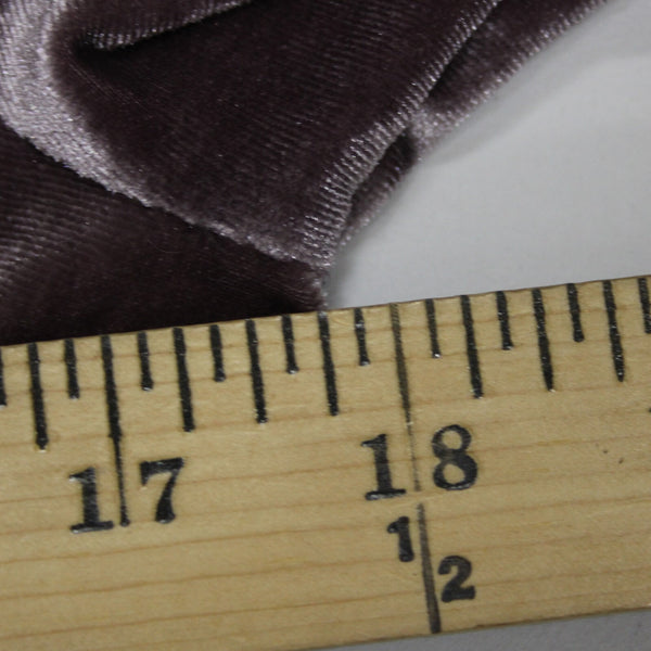 Crosby Sz M Lavender Purple Velour Drawstring V Neck Polyester Spandex Top