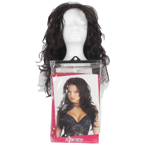 California Costume Collections NEW Dark Brown Long Straight Seductress Wig