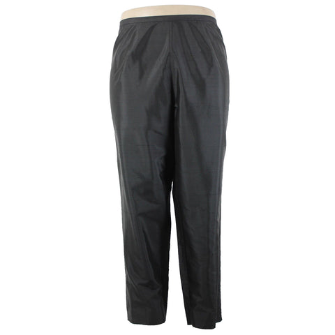 Sutton Studio NEW $69 Sz 18 x 29 Black Unlined Button Closure 100% Silk Pant