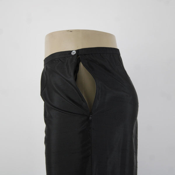 Sutton Studio NEW $69 Sz 18 x 29 Black Unlined Button Closure 100% Silk Pant
