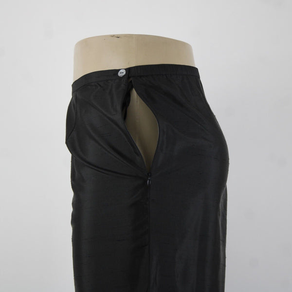 Sutton Studio NEW $69 Sz 18 x 29 Black Unlined Button Closure 100% Silk Pant