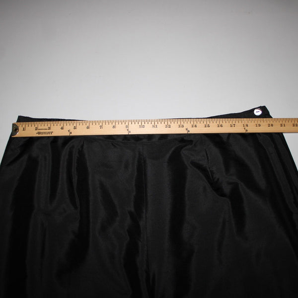 Sutton Studio NEW $69 Sz 18 x 29 Black Unlined Button Closure 100% Silk Pant
