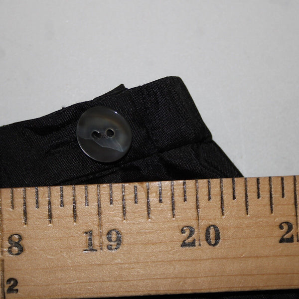 Sutton Studio NEW $69 Sz 18 x 29 Black Unlined Button Closure 100% Silk Pant