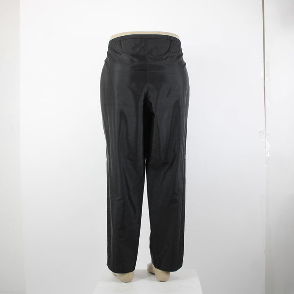 Sutton Studio NEW $69 Sz 18 x 29 Black Unlined Button Closure 100% Silk Pant