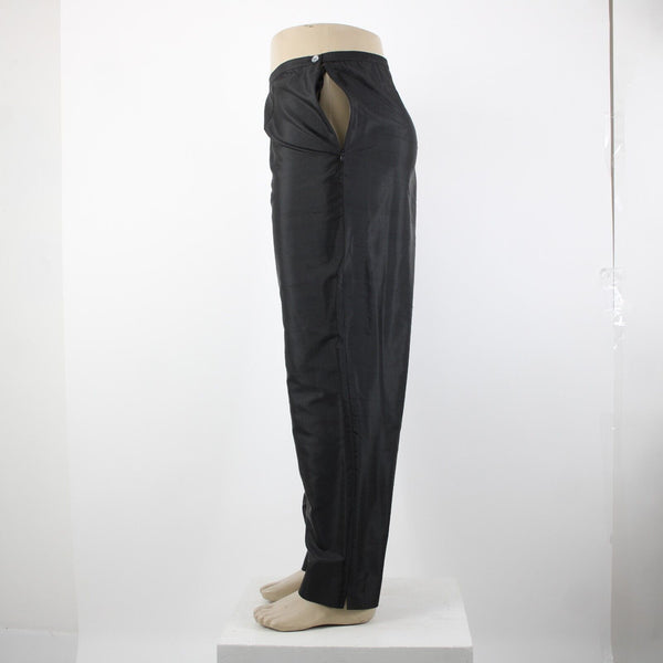 Sutton Studio NEW $69 Sz 18 x 29 Black Unlined Button Closure 100% Silk Pant