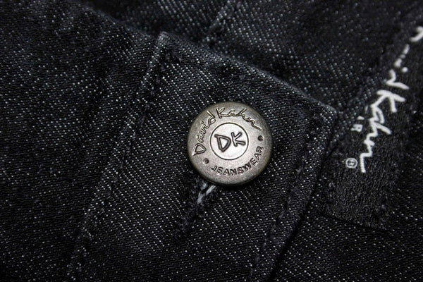 David Kahn Jeanswear Sz 30 x 26 Black Denim Bootcut Crop Jeans