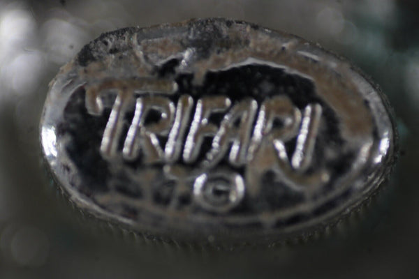 Trifari Silvertone 1.5" Huggie Clip On Earrings