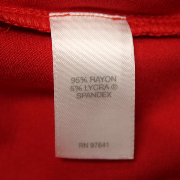 J Jill NEW Sz XSP Pimento Red Sleeveless Pleated Rayon Lycra Spandex Dress