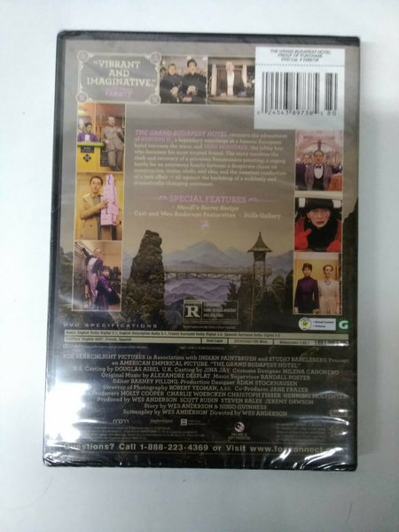 The Grand Budapest Hotel Factory Sealed DVD