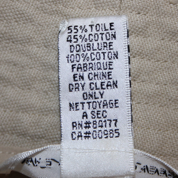 Diane Von Furstenberg Shorts Sz 10 x 13 Tan Gold Knee Length Linen Cotton Shorts