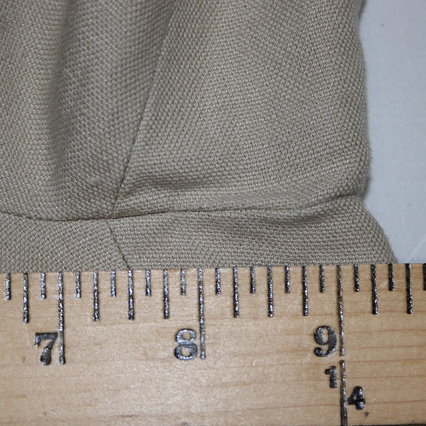 Diane Von Furstenberg Shorts Sz 10 x 13 Tan Gold Knee Length Linen Cotton Shorts