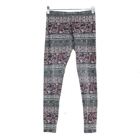 Full Tilt Sz 10 x 25" Gray Multi Cotton Spandex Girls Leggings