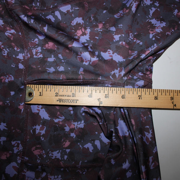 A Core NEW $58 Sz S 27 Gray Purple Multi Color Pull On Poly Spandex AW Pant