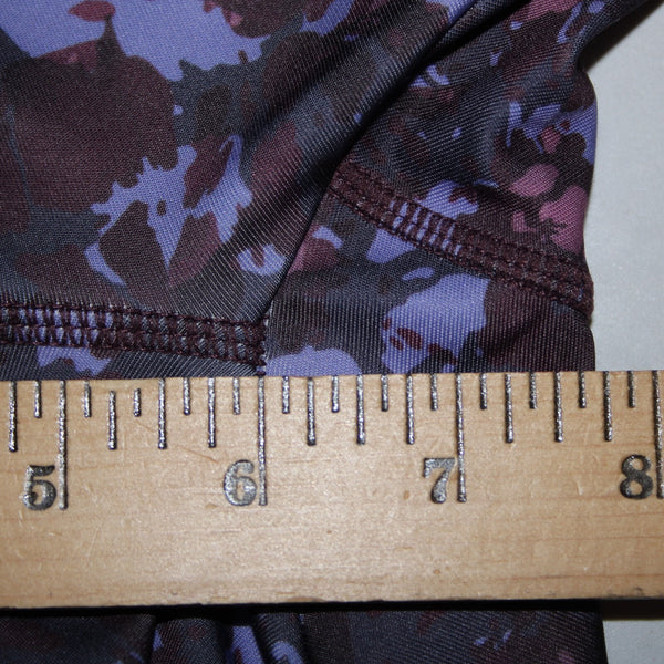 A Core NEW $58 Sz S 27 Gray Purple Multi Color Pull On Poly Spandex AW Pant