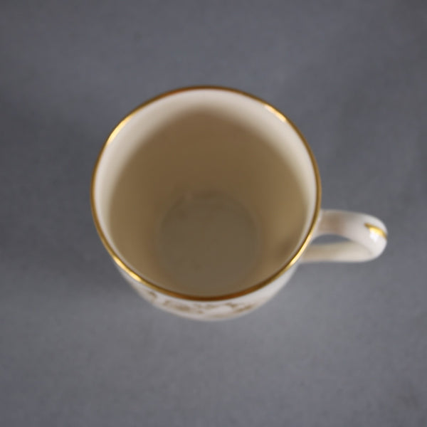 Lenox Teacup With Saucer Arrowhead T-422 Gold Beige Teacup With Saucer