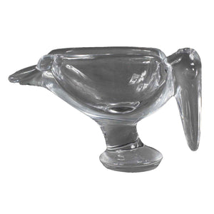 Vincennes Pelican 6" X 3.5" Heavy Crystal Ashtray