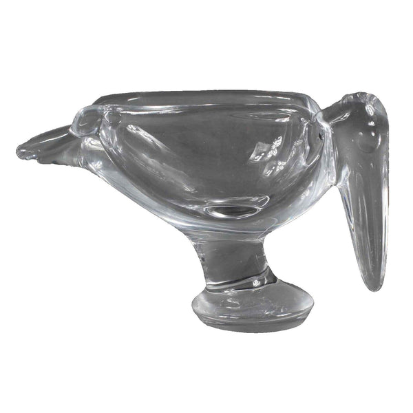 Vincennes Pelican 6" X 3.5" Heavy Crystal Ashtray