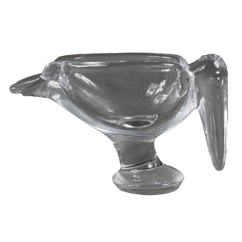 Vincennes Pelican 6" X 3.5" Heavy Crystal Ashtray