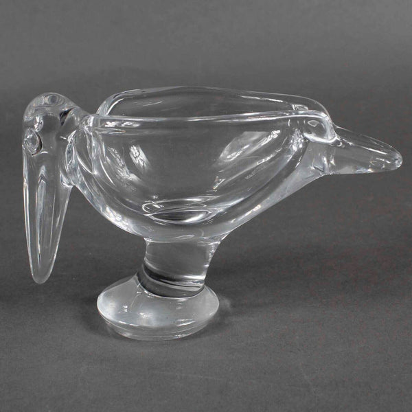 Vincennes Pelican 6" X 3.5" Heavy Crystal Ashtray