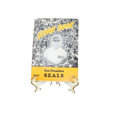 Offical Score Book San Francisco Seals 1947 Program