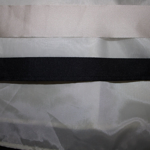 Banana Republic NEW $90 Sz 6 Cream Black Striped Lined Sleeveless Rayon Dress