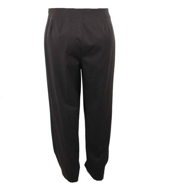 Saks Fifth NEW $178 Sz 16W X 31 Brown Side Zip Polyester Viscose Dress Pant